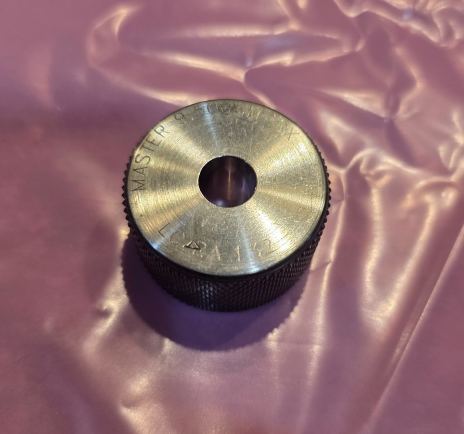 9.500mm CLASS XX MASTER PLAIN BORE SETTING RING GAGE FREE SHIP
