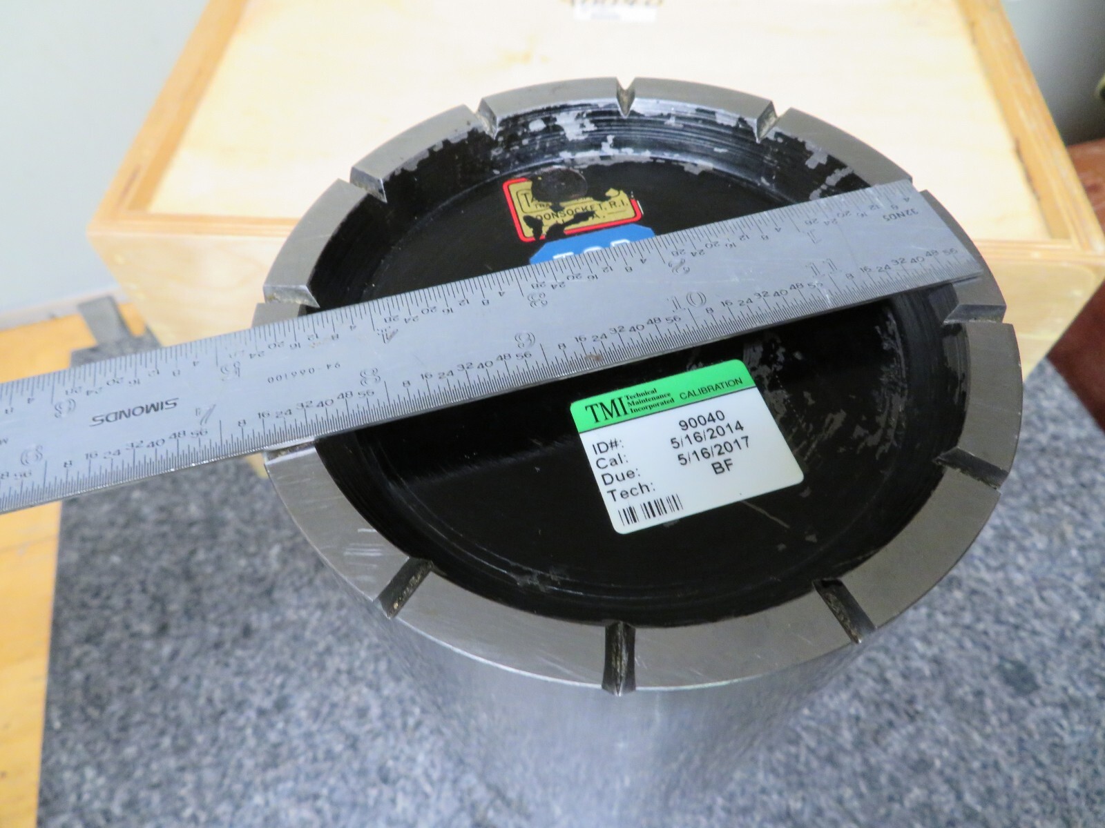 Taft-Peirce Metrology 9143-12 5 x 12″ .0001″ Cylindrical Square PN21