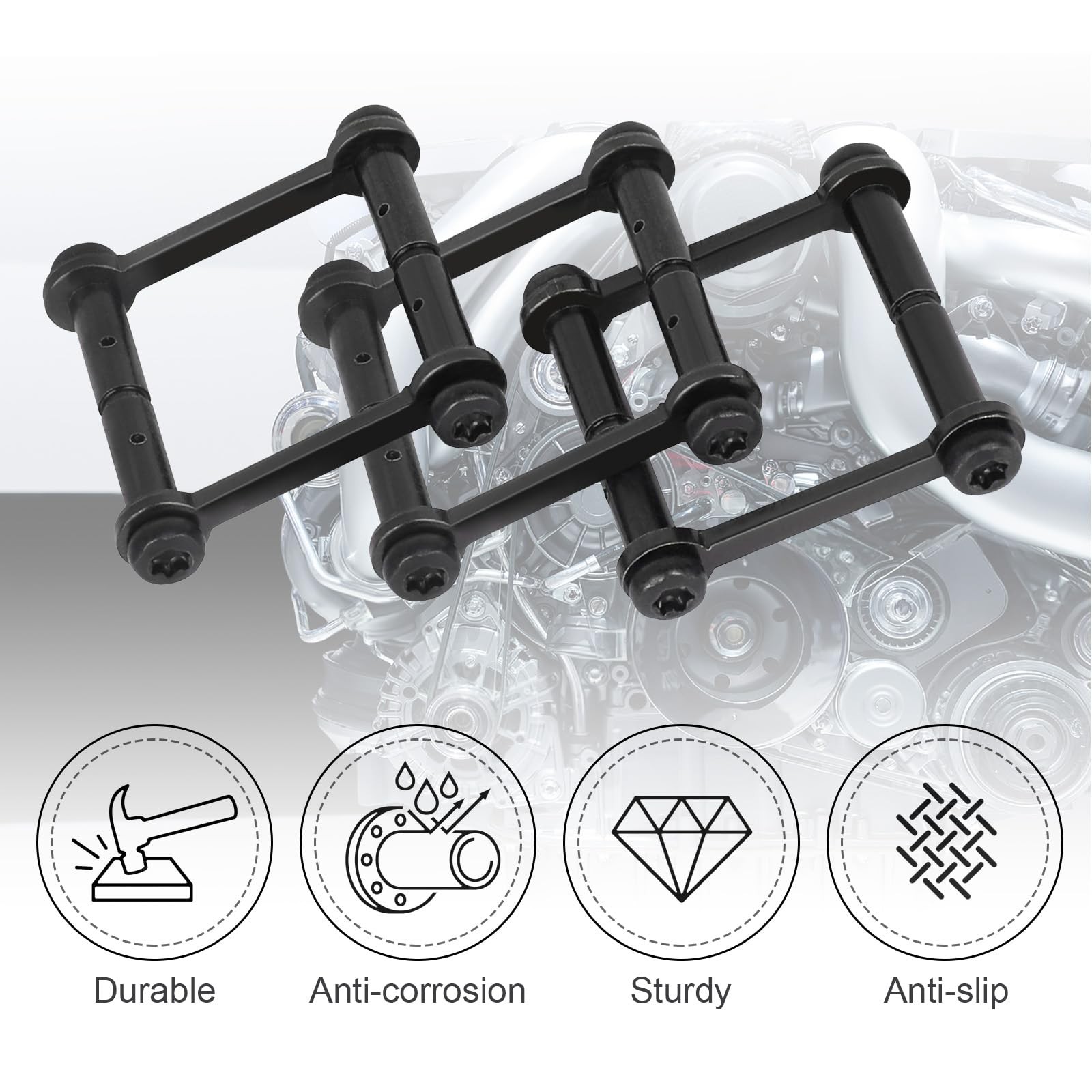 3 Pack Prevent Rotation Pins for Precision 0.15 inches x inches, black