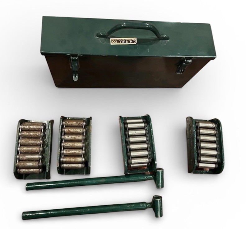 Hilman 3 Ton Light Duty Machinery Rollers Kit w/ Case & Bars