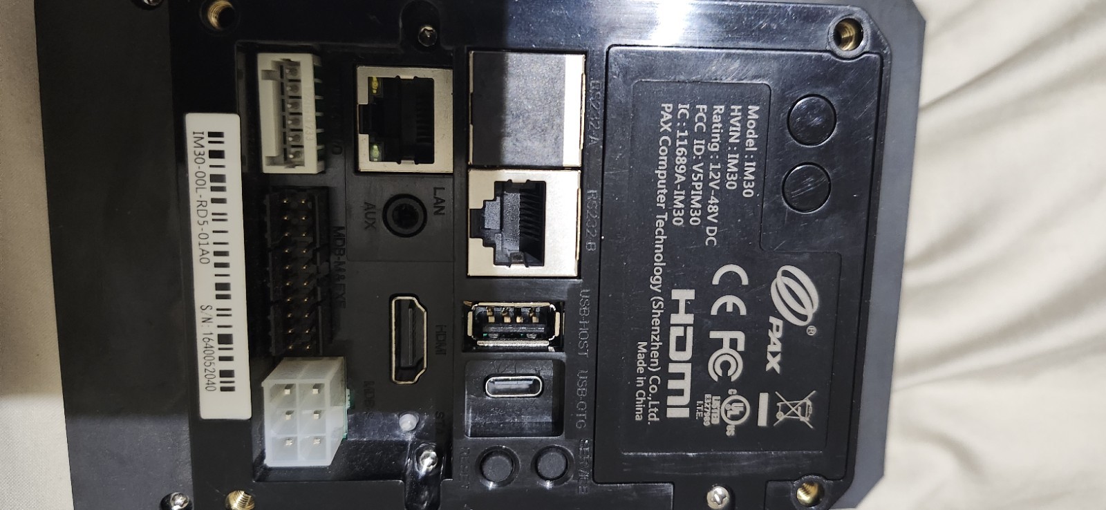 PAX IM30 PLC Processor Module HDMI Ethernet USB Model IM30 MPN IM30-00L-RD5-01A0