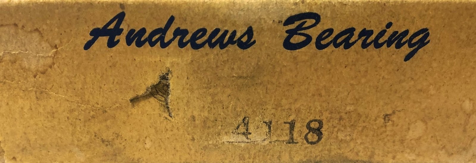 Andrew’s Bearings Co Thrust Bearing 4118 NOS