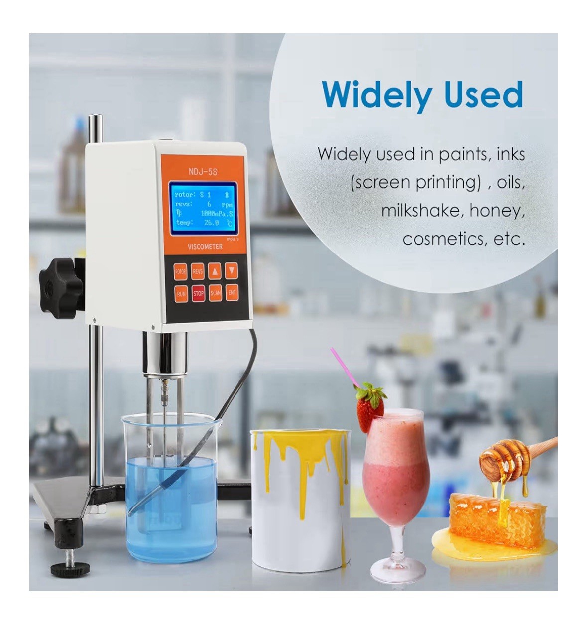 Bonvoisin Digital Rotary Viscometer – NDJ-8TS- NEW, OPEN BOX