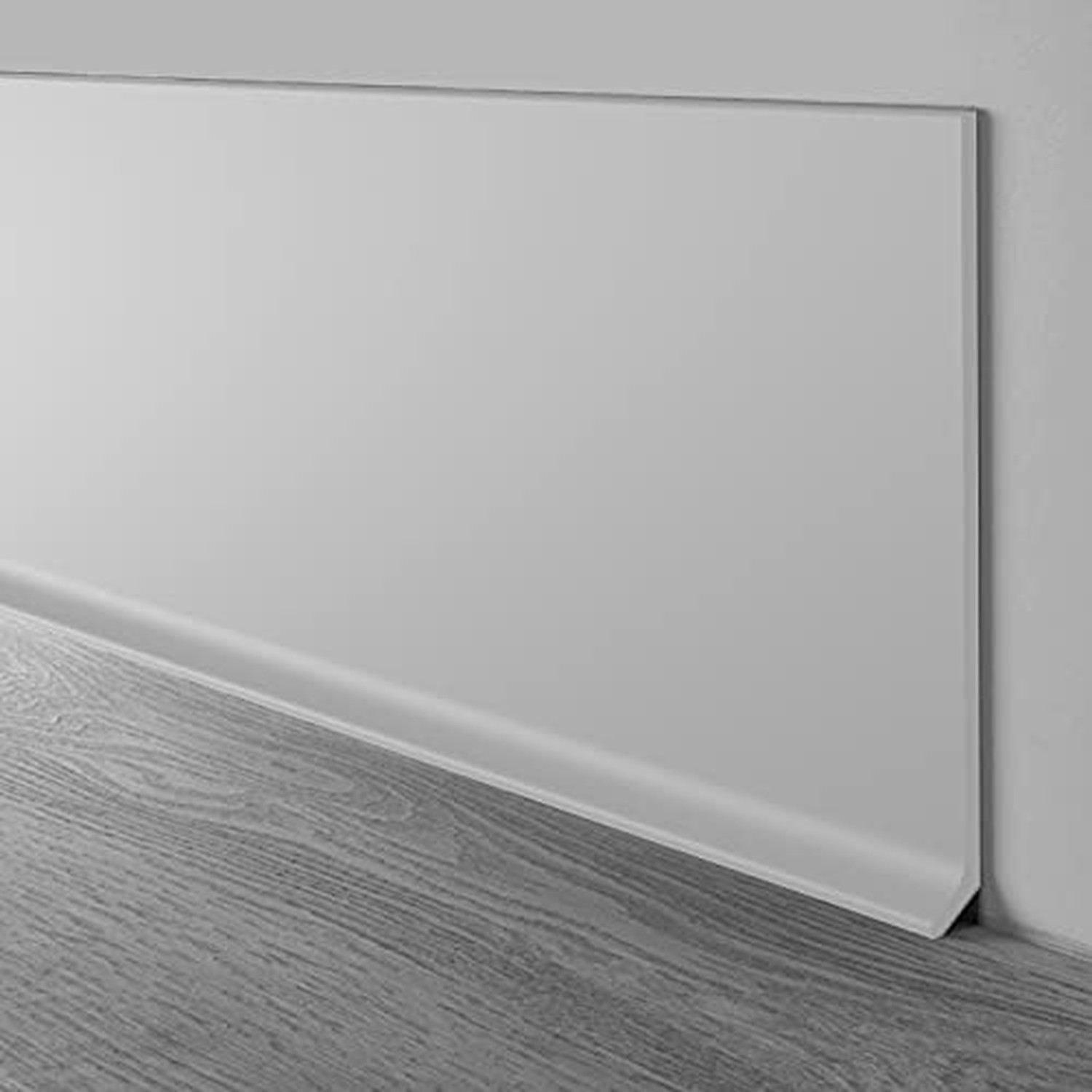 Proflex White Vinyl Wall Trim 4 inch X 20 ft – Flexible Peel and Stick Wall B…