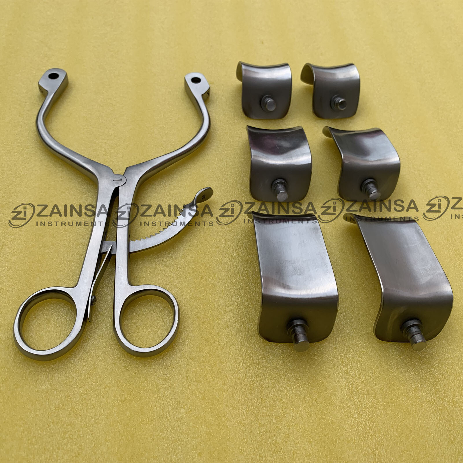 Kolbel Retractor Complete Set With 6 Blades, Shoulder Retractor German Surgical