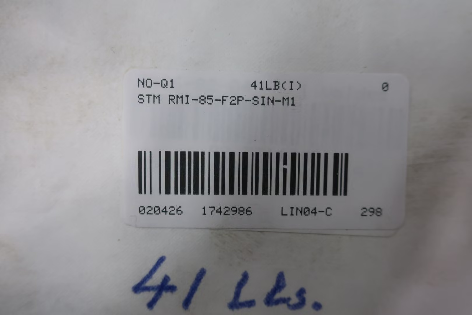 Stm RMI-85-F2P-SIN-M1 Right Angle Gear Reducer 1:28