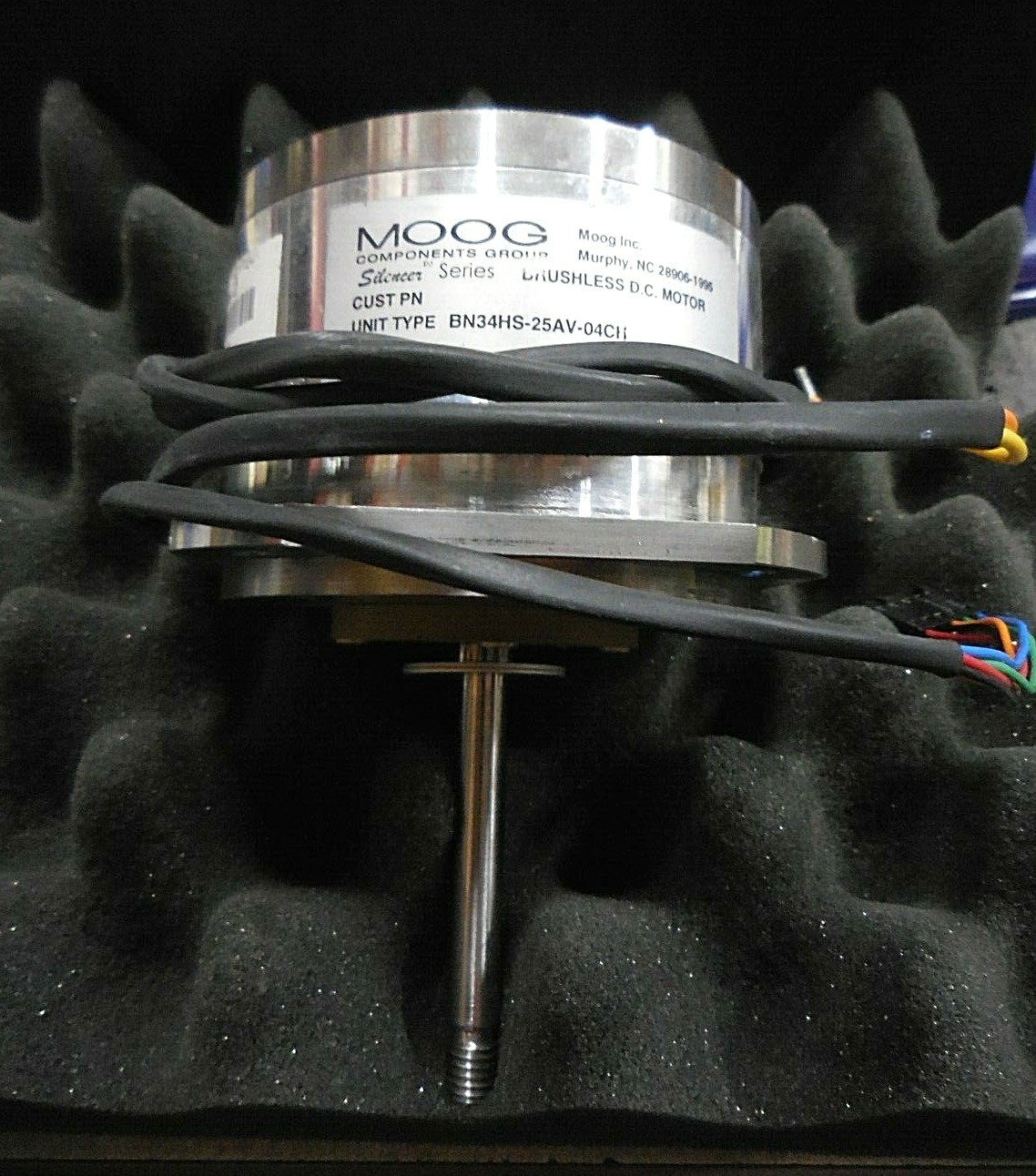 MOOG Components BN34HS-25AV-04CH Silencer Series Brushless DC Motor (4H618)