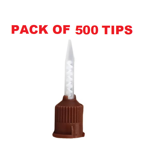 Dental HP Brown Mixing Tips for Kerr Temp Bond Cement 50/bag