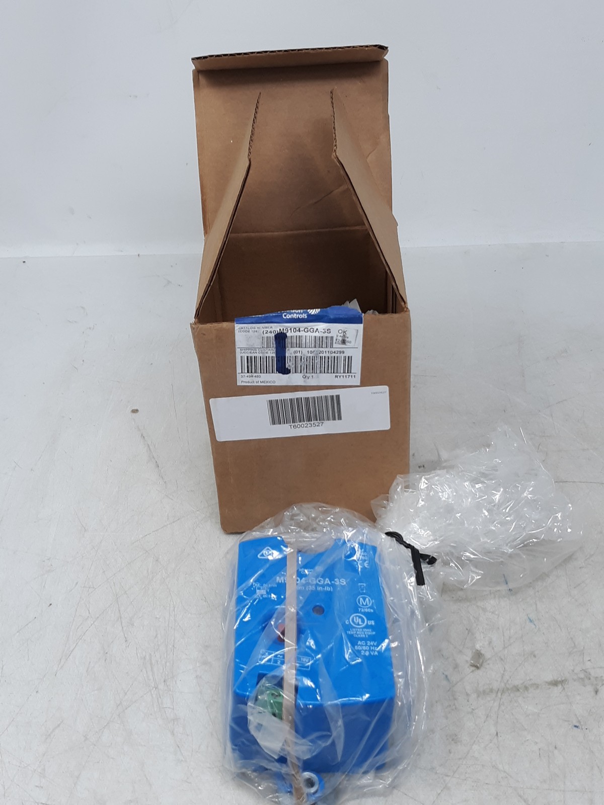 Johnson Controls M9104-GGA-3S Electric Actuator 24VAC 35in-lb Proportional New