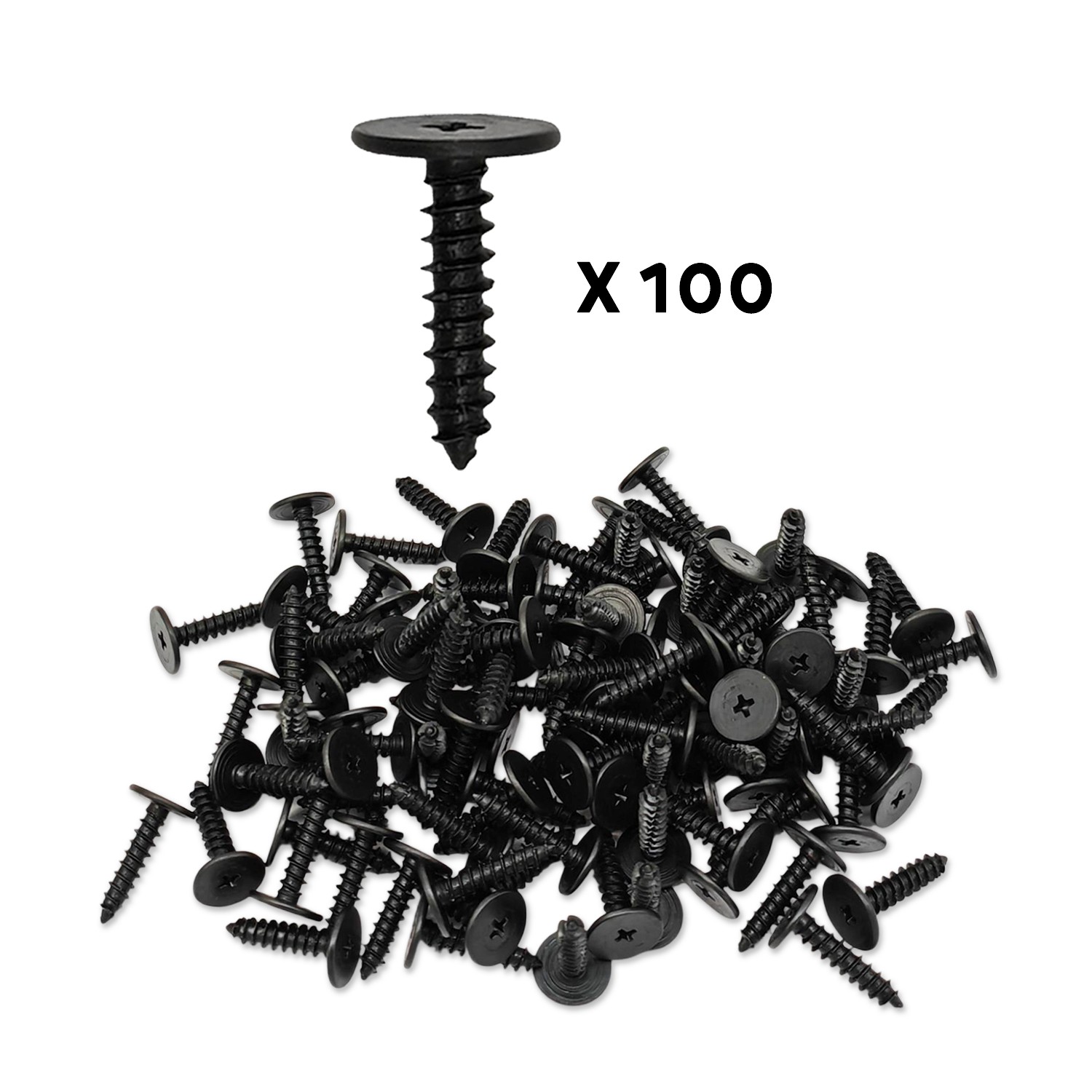 New 100Pcs Flat Head Tapping Screw for Honda Clarity Electric 2017 2018 2019