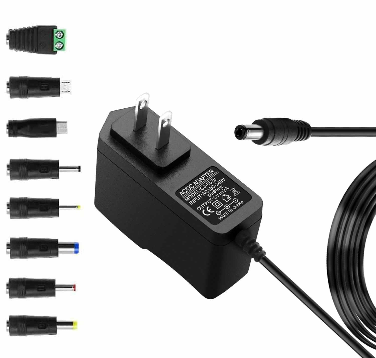 5V 2A AC Adapters 5V Power Adapter Charger DC Power Supply for Regulated Swit…