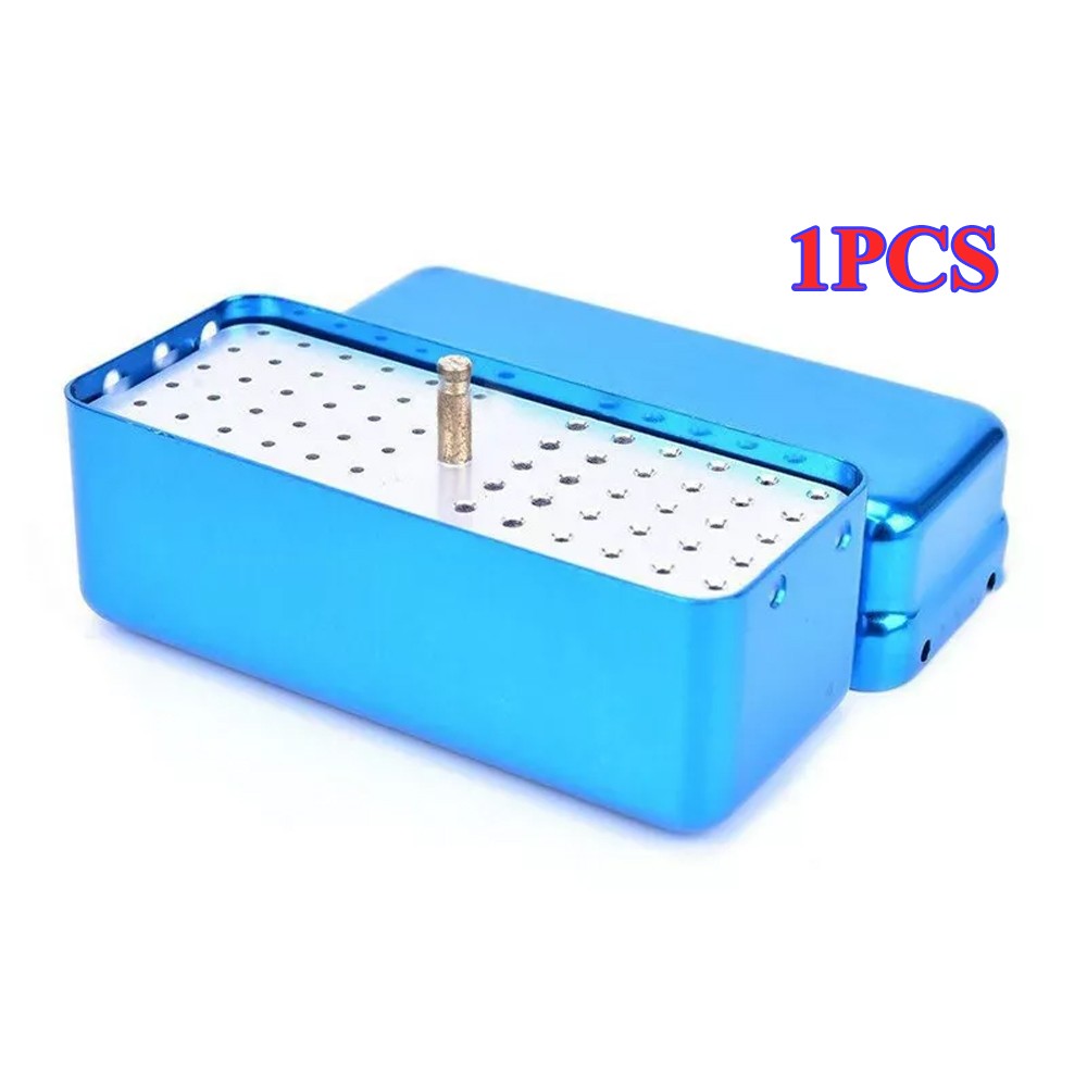 1~4PCS 72 Holes Dental FG Bur Endo File Holder Stand Autoclave Disinfection Case