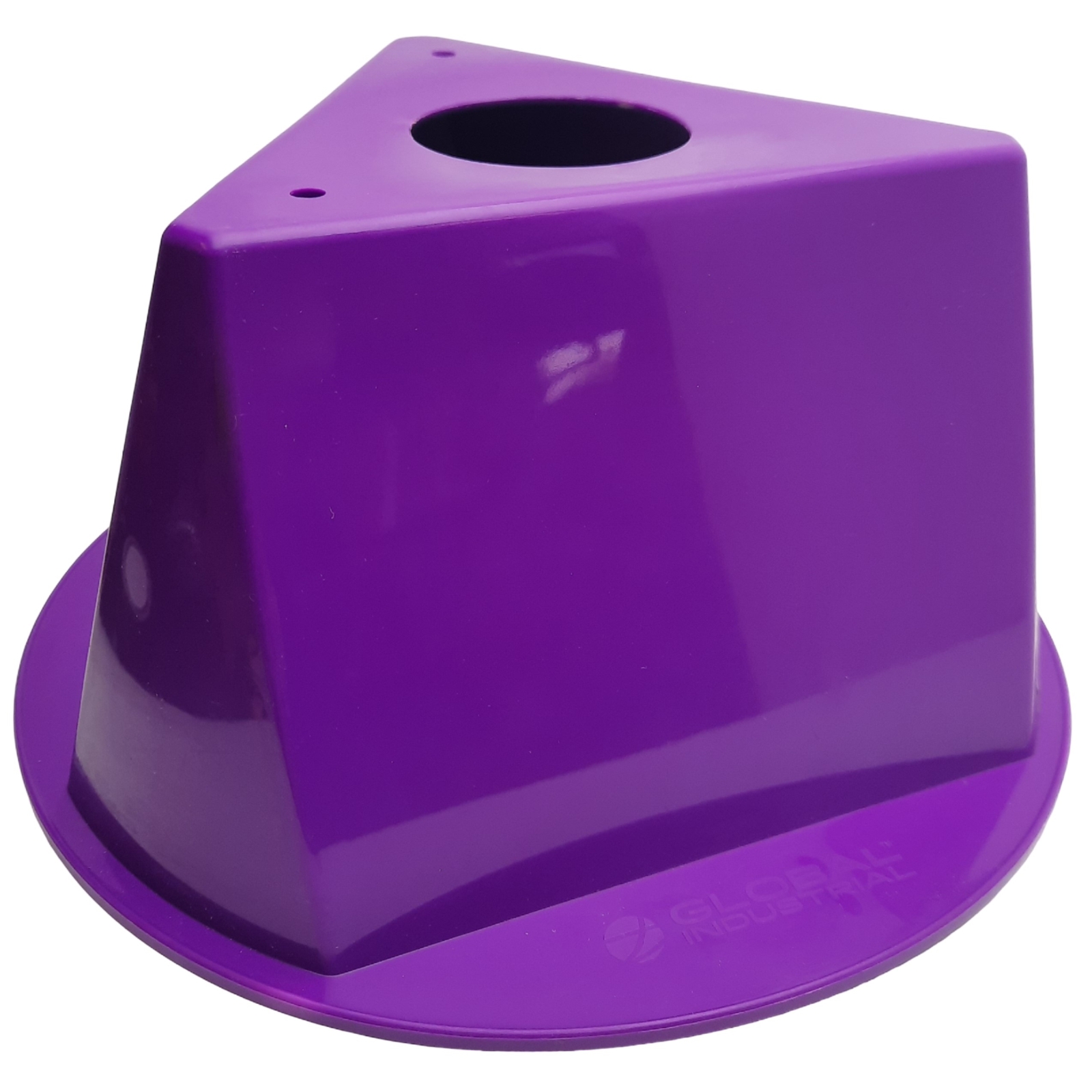 Lot of 5 Global Industrial 412429 Inventory Control Cone Purple, 5″ x 10″ x 10″