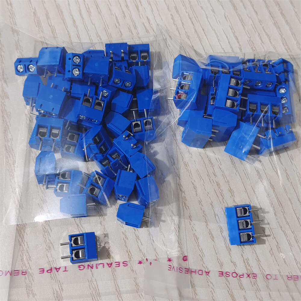 Blue KF301-2P/3P PCB Mount Screw Terminal Block Connector 2/3Pin 5mm Pitch 60Pcs