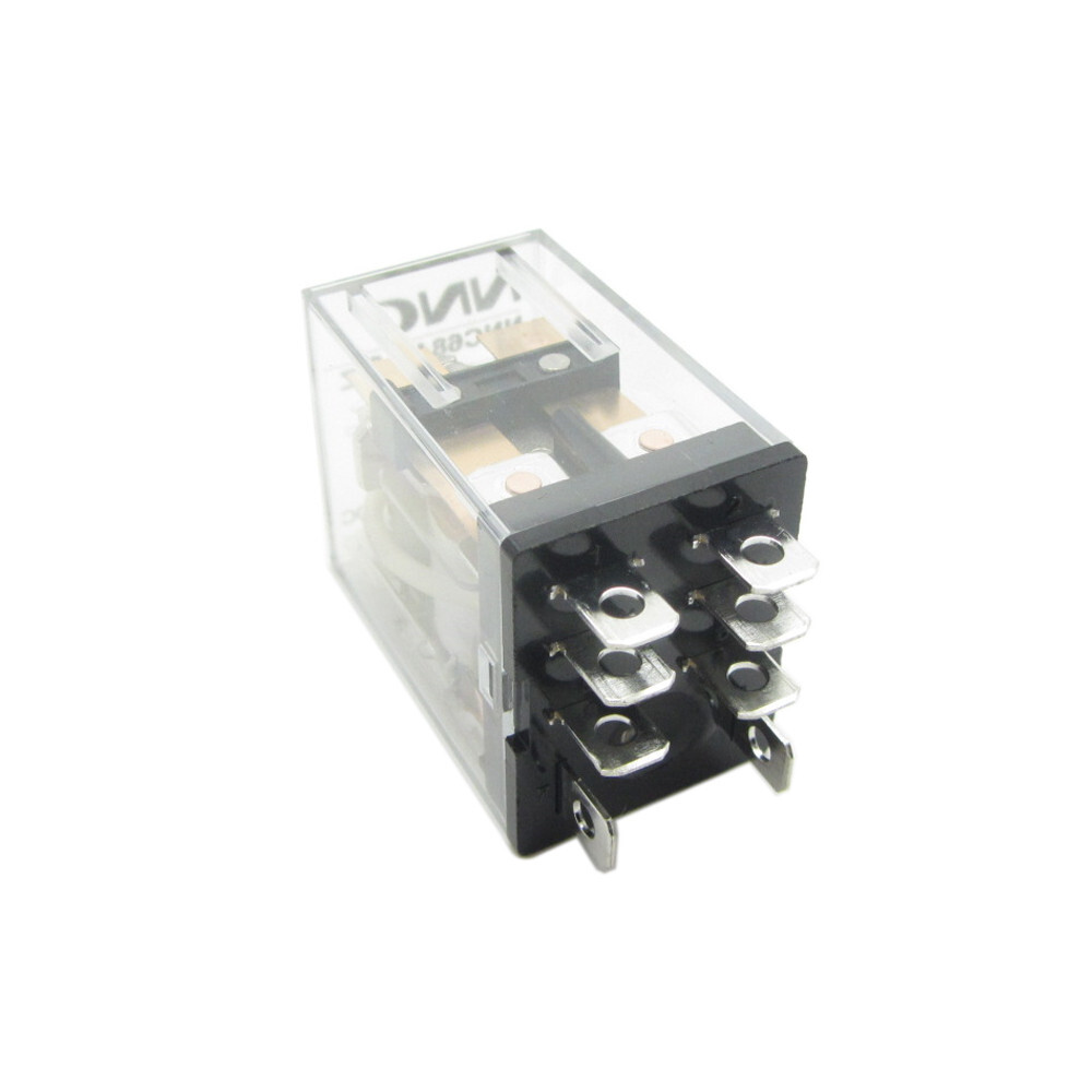 US Stock Power Relay 12A DPDT Coil 12V 24V 110V 220V LY2NJ 8Pin Plug-in + Socket