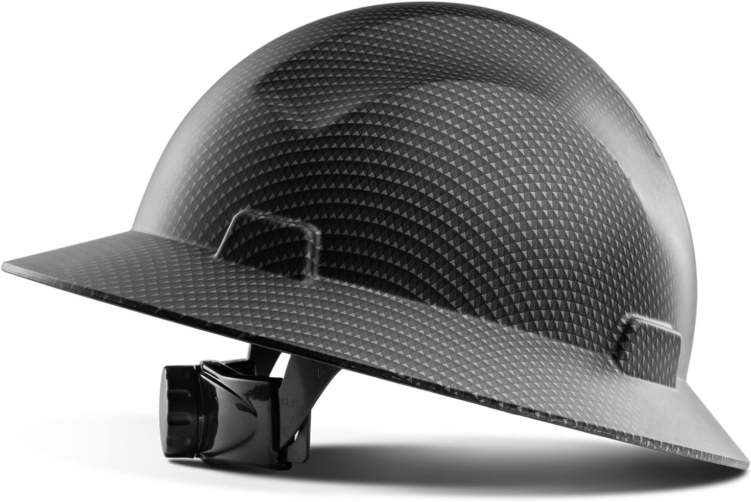 LANON Full Brim Hard Hat, OSHA Construction Work Approved, Premium Grey Dots Des