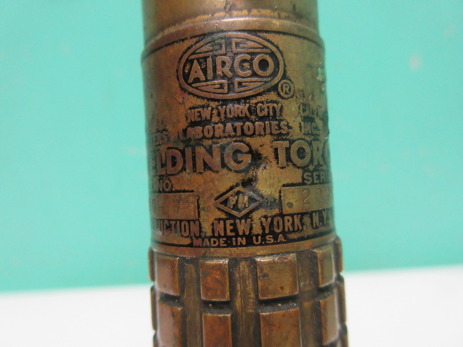 Vintage Airco No 8 Style 8 Brazing Gas Welding Torch Tip + 800 Series Handle
