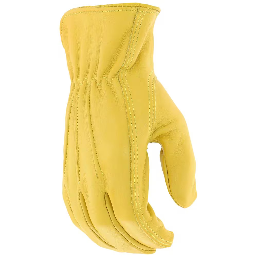 Grain Cowhide Leather Large Work Gloves