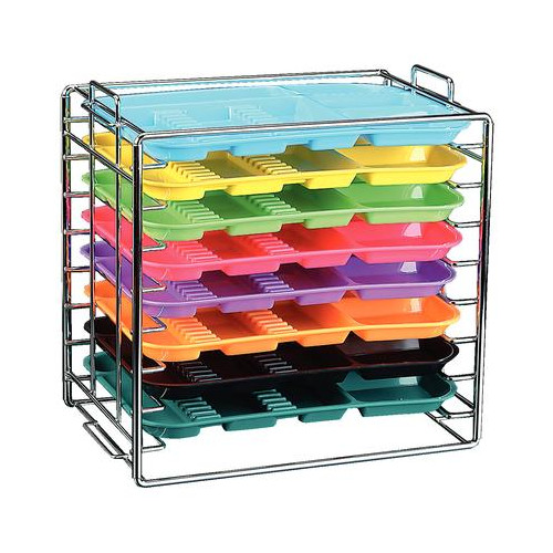 Plasdent 300TRB-C Stackable Tray Rack for Size B Chrome 14.5″ x 9.75″