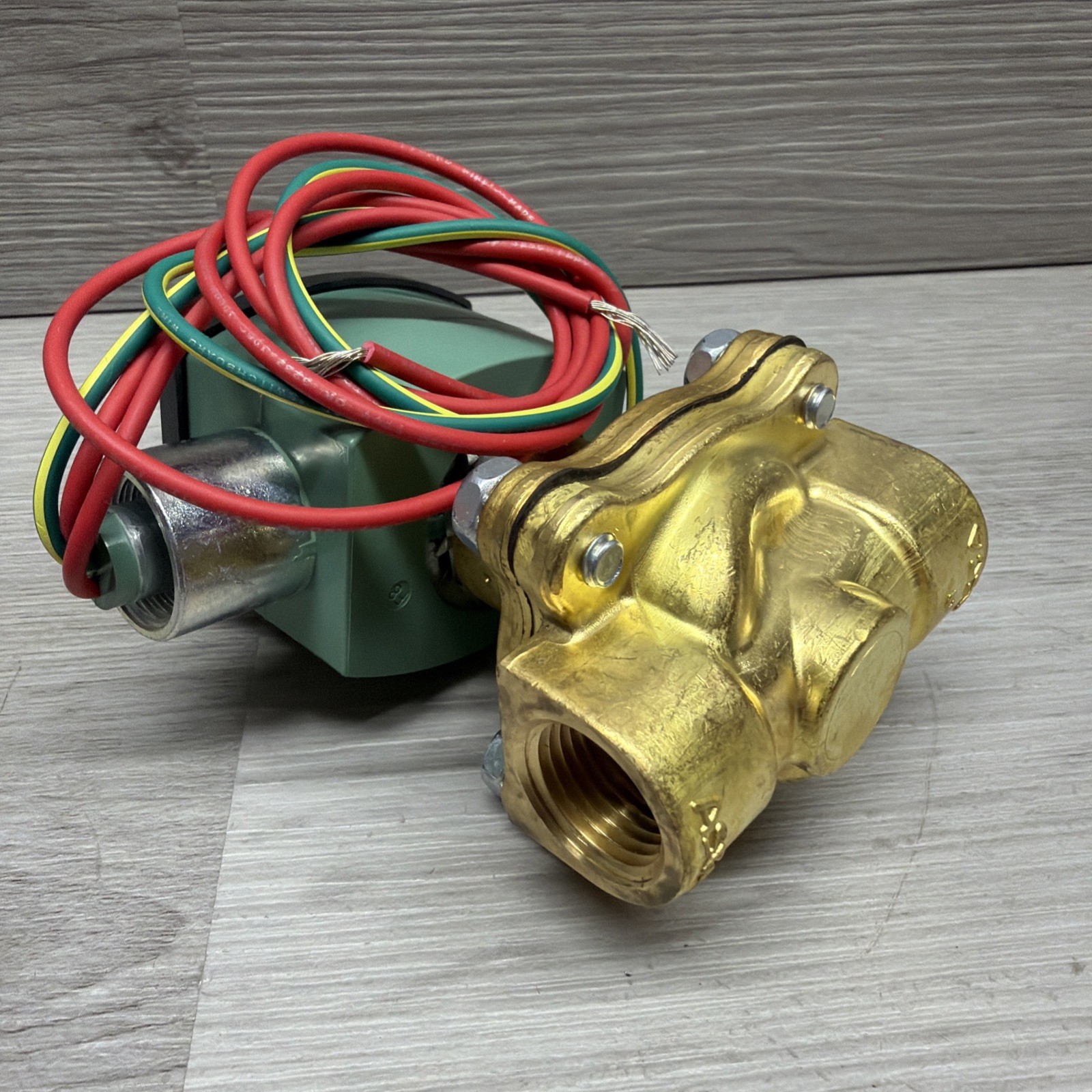 ASCO 8210G034 Red Hat Solenoid Valve, 24VDC Coil, 1/2” NPT Ports, New