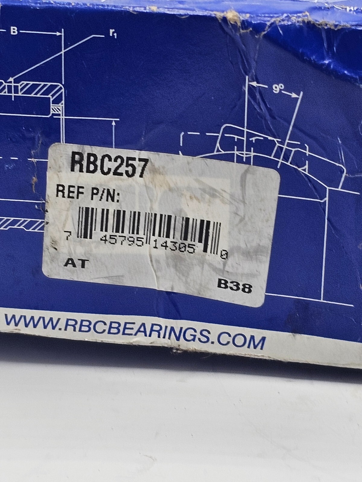 RBC Bearings RBC257 CAM FOLLOWER W/SPECIAL GREASE