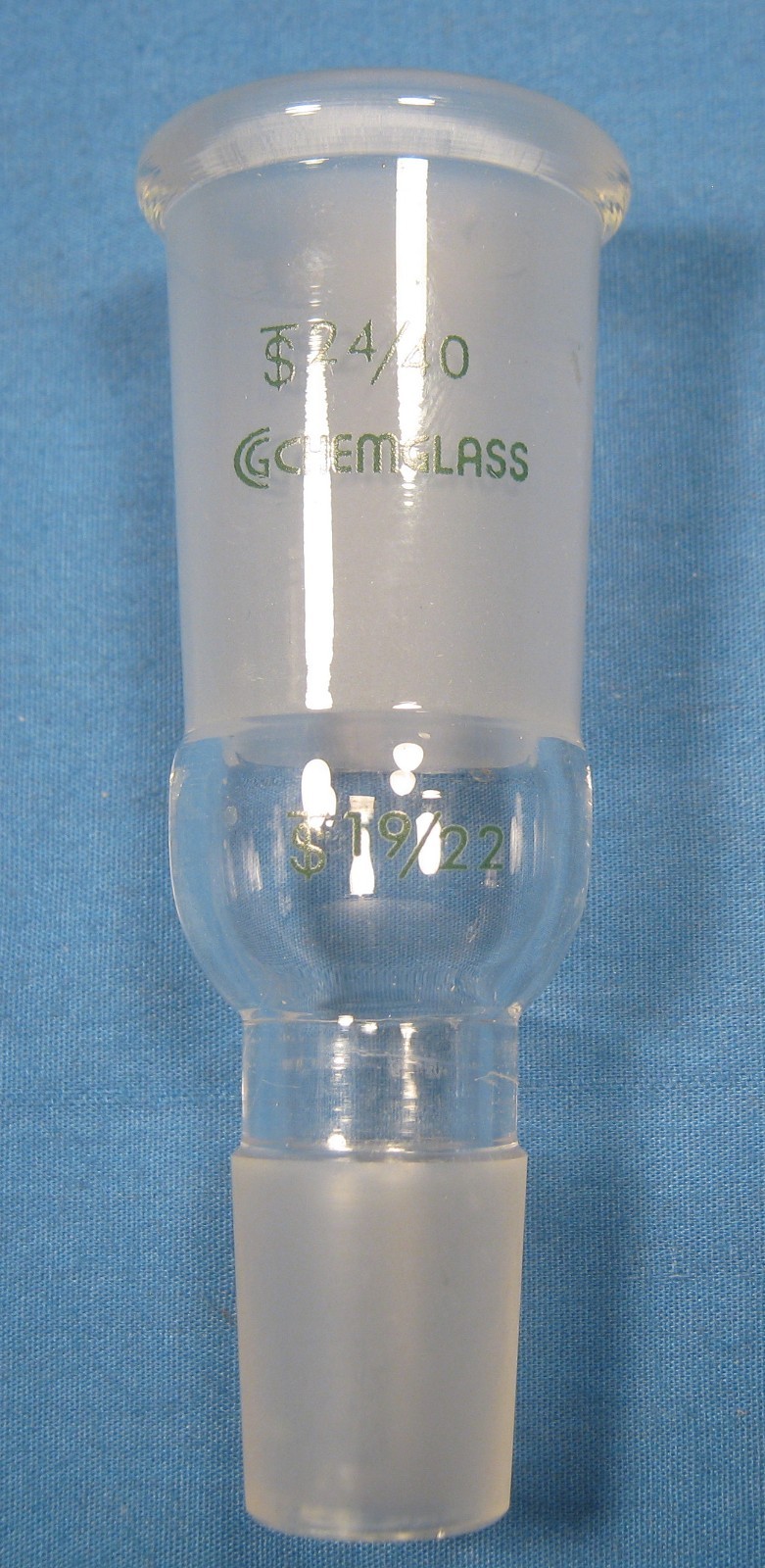 CHEMGLASS REDUCING ADAPTER 24/40 TO 19/22 FREE SHIPPING 16