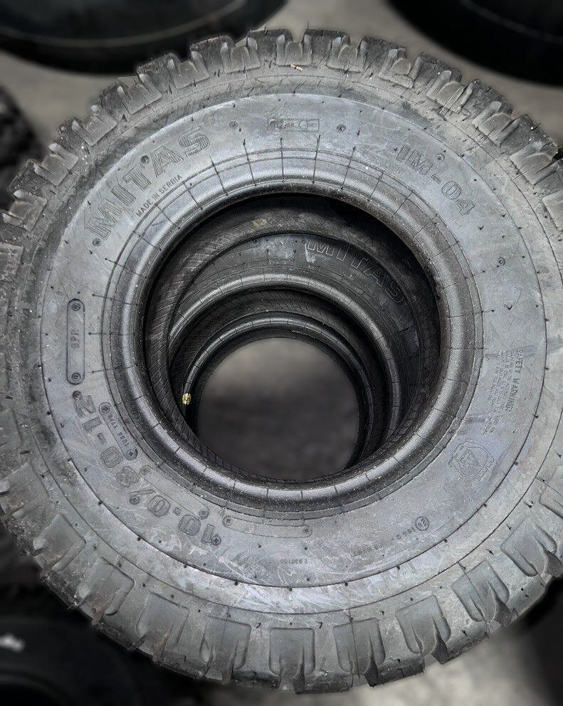 10.0/80-12 MITAS IM-04 8ply – NEW Agricultural Implement/Farm Trailer tires!!