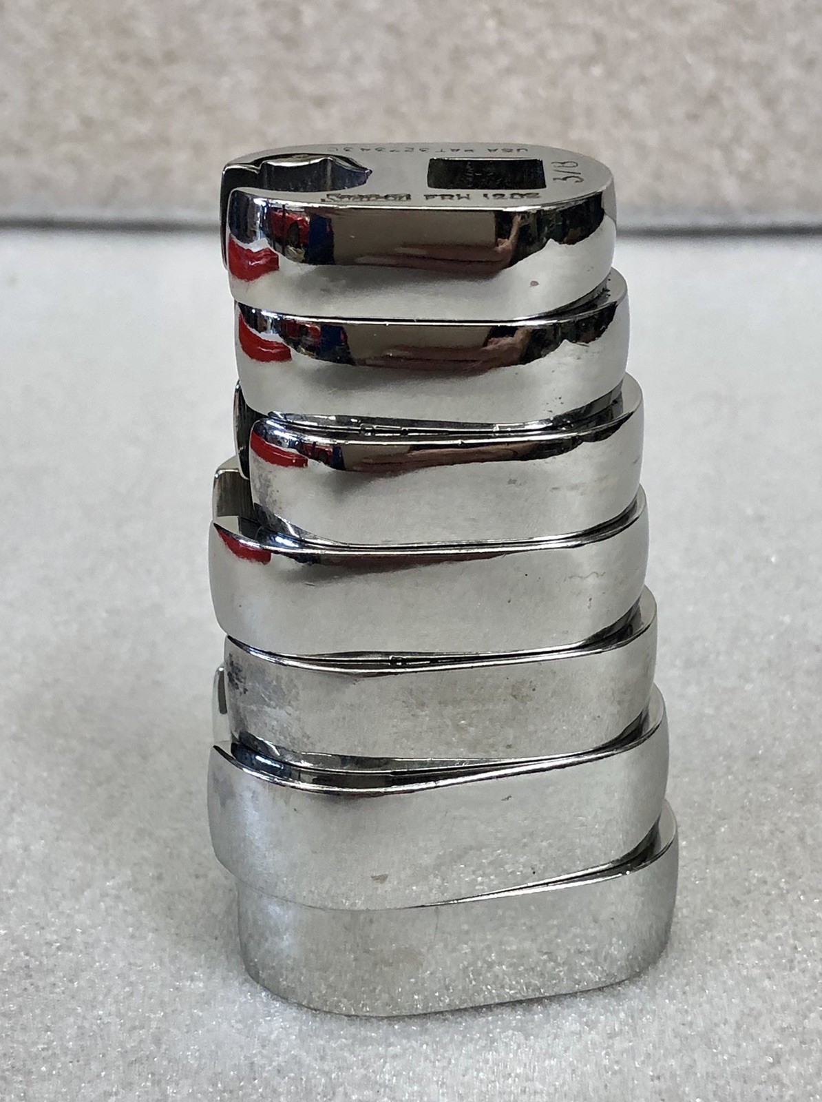 7-pc Snap-on Tools 3/8″ Drive SAE Flare Nut Crowfoot Wrench Set (3/8-3/4″) GUC