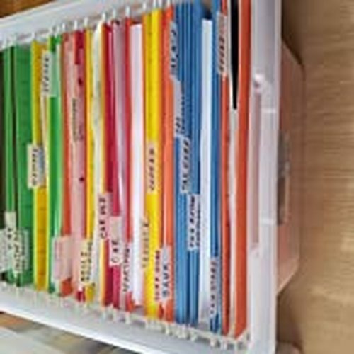 HANGING FILE FOLDER FRAME 25 Pack Letter Size Desk Drawer Cabinet Files Organize