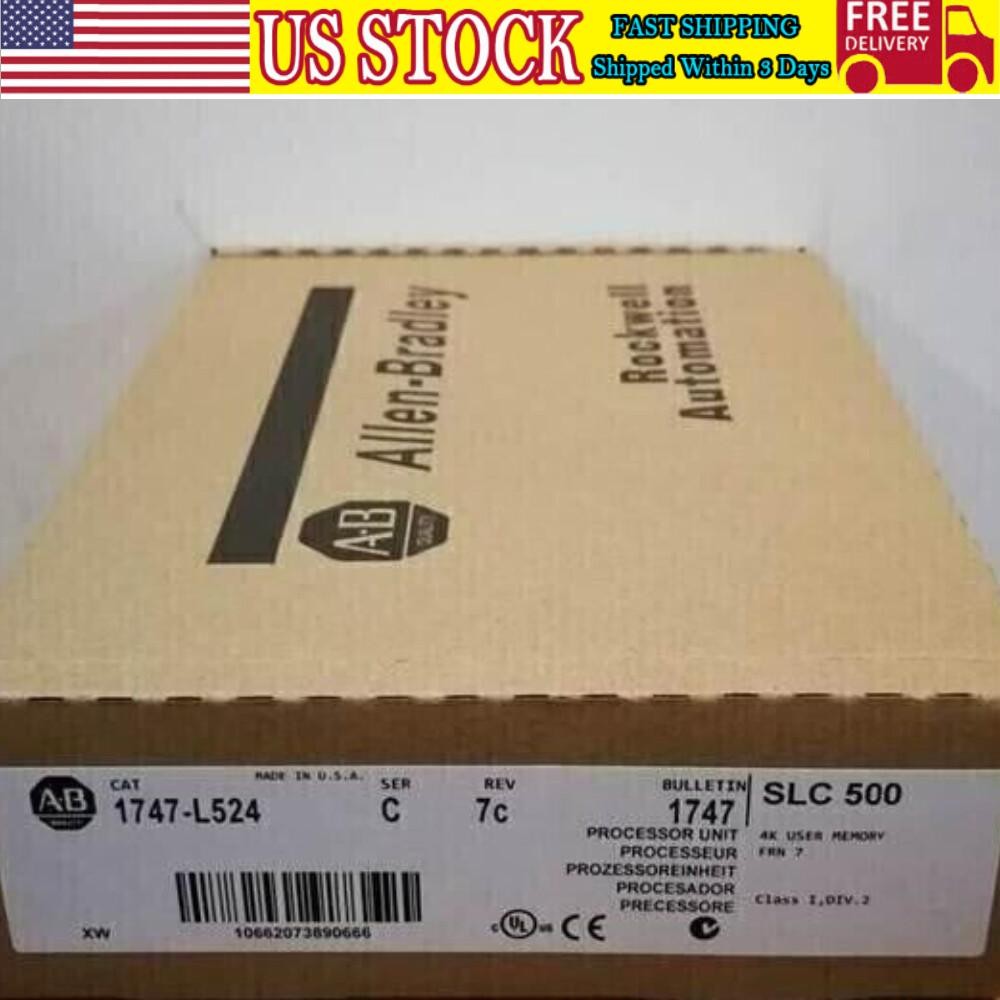 NEW SEALED AB 1747-L524 SLC 500 CPU PROCESSOR UNIT MODULE 1747L524 US Free Tax