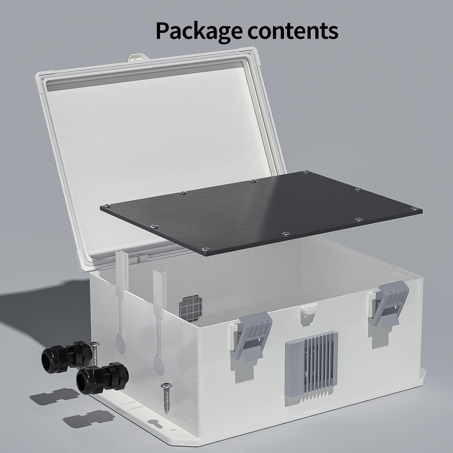 Outdoor Electrical Junction Box, ABS Water Resistant Enclosure with Internal Mou