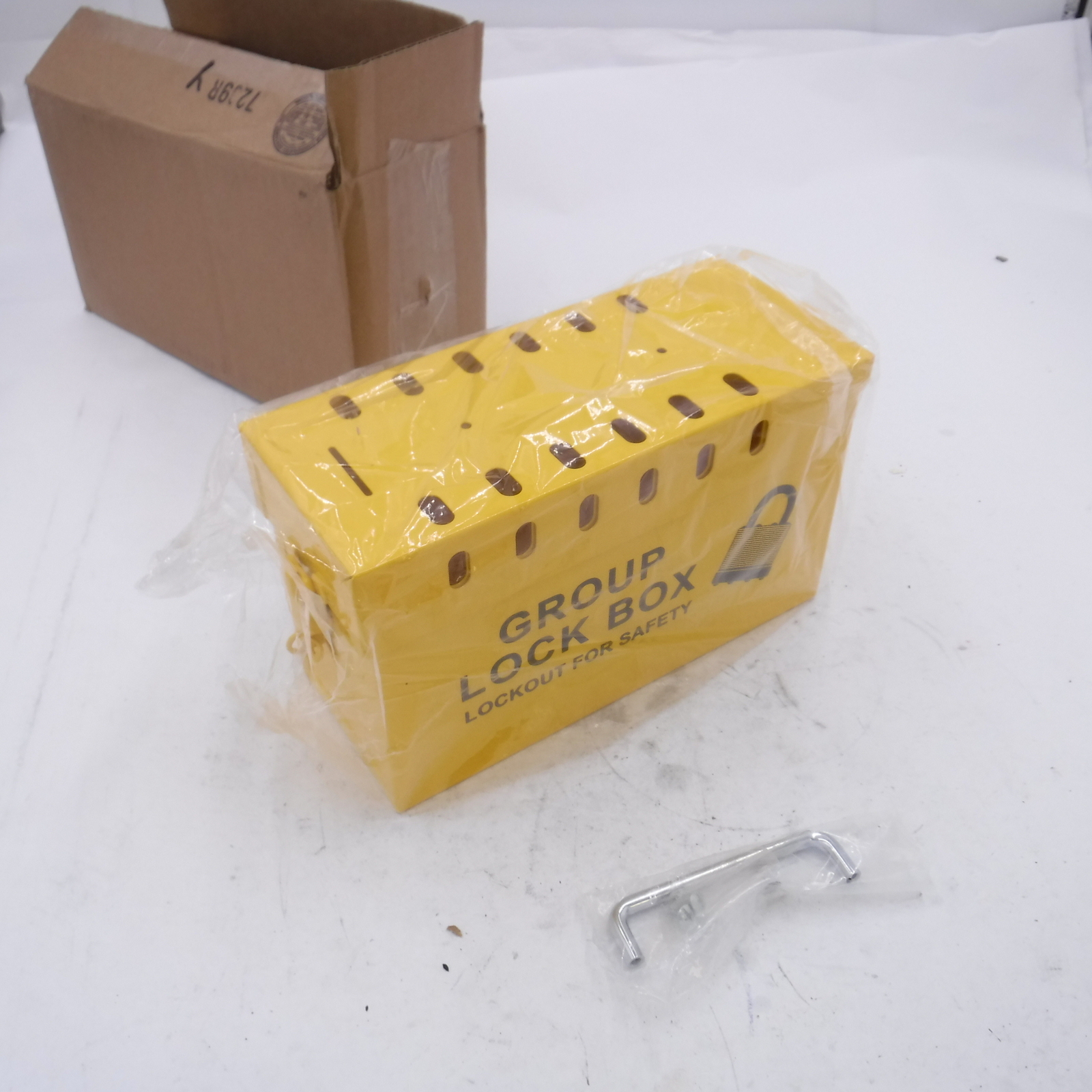 Zing 7299Y-UN Group Lockout Box Yellow 10″ W x 6″ H x 4″D 13 Padlocks Max