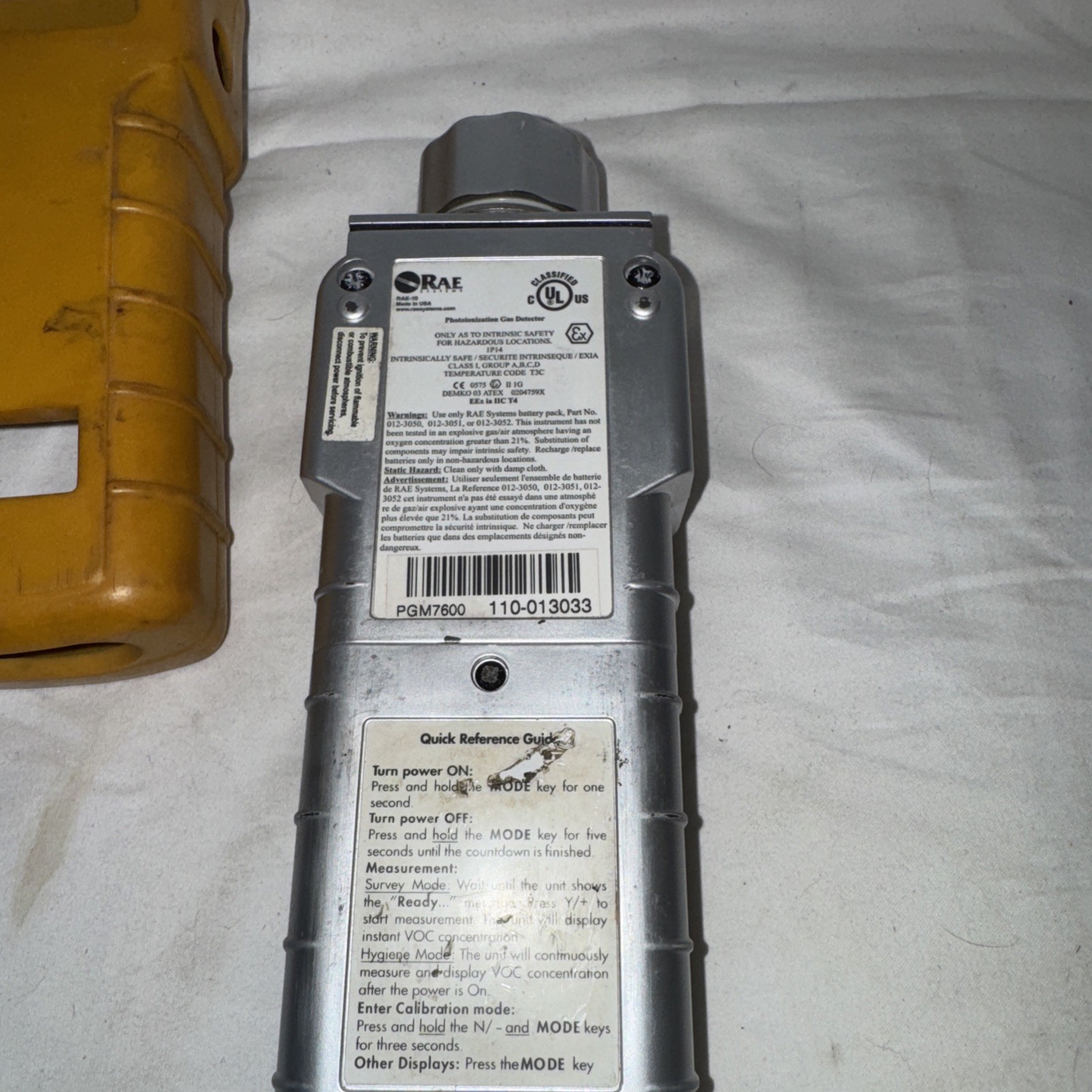 RAE Systems MiniRAE 2000 Portable GAS Detector Meter Parts /Repair Untested