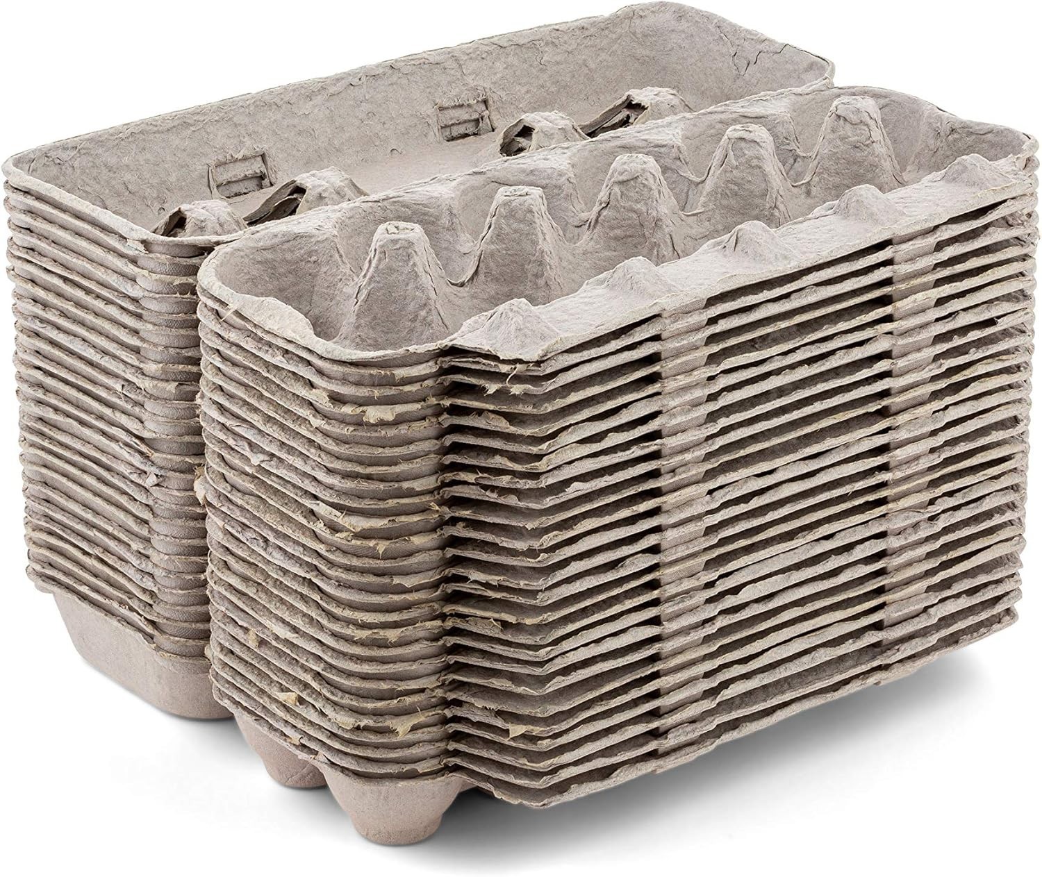 Bulk 25 Sturdy Recycled Pulp Egg Cartons – Holds 12 Eggs Each, Perfect for St…