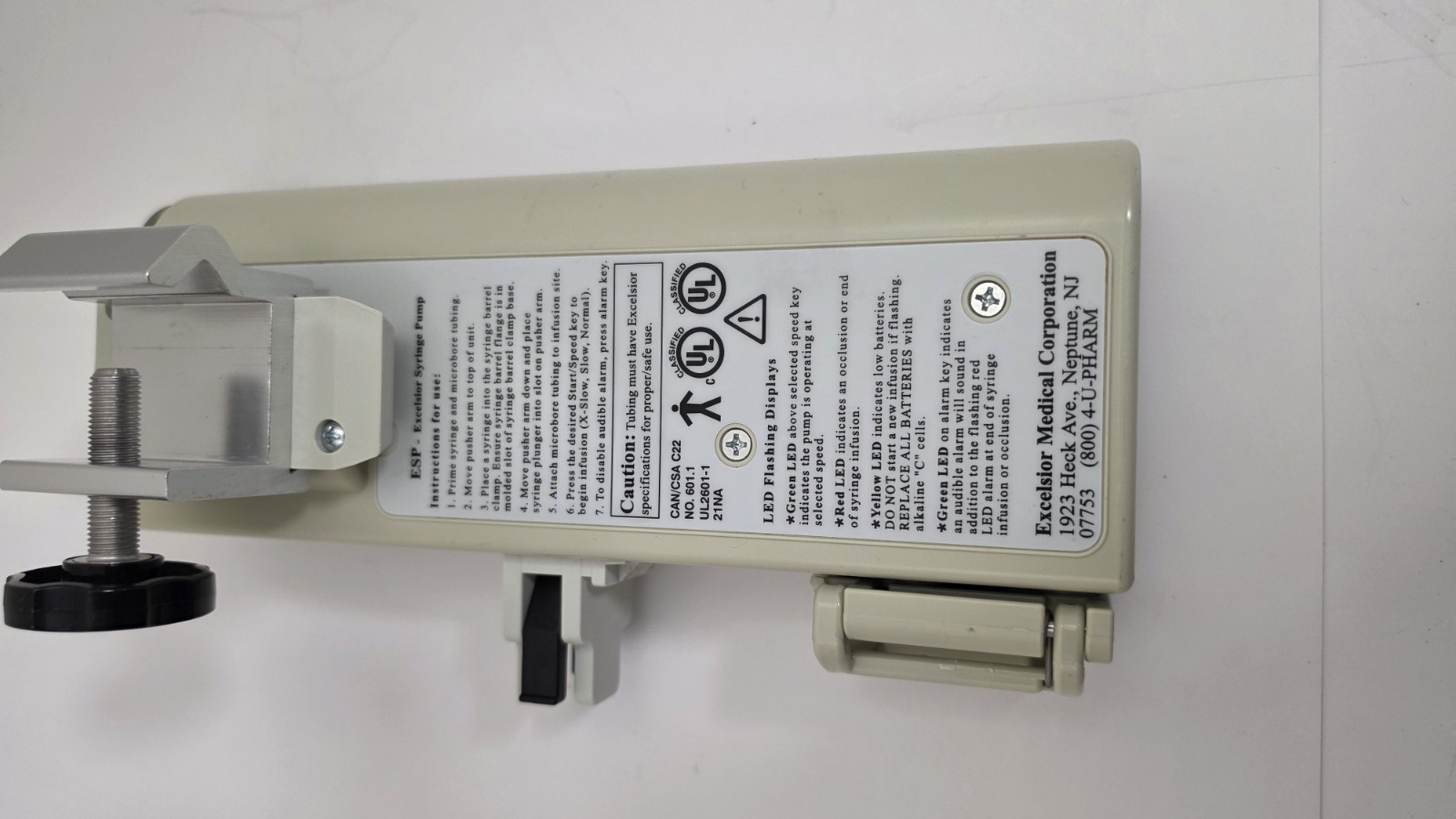 Excelsior ESP60 Infusion Pump