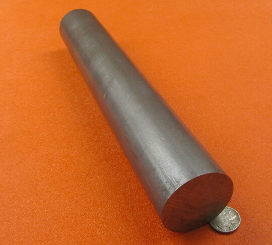 12L14 Steel Unpolished Rod Round Bar, 2.00″ Dia x 1 Foot Length