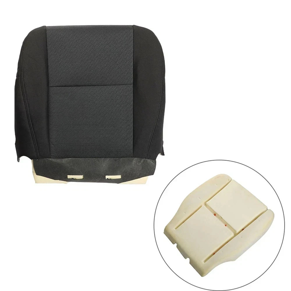 Front Driver Bottom Cloth Seat Cover with Foam Cushion for Silverado 2007-2014