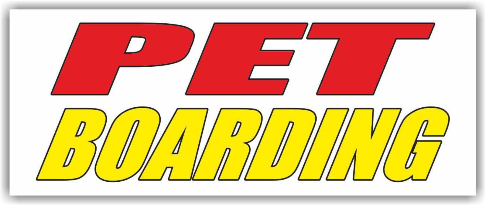 PET BOARDING Advertising Banner Vinyl Mesh Sign dog vets cut animal cat shop