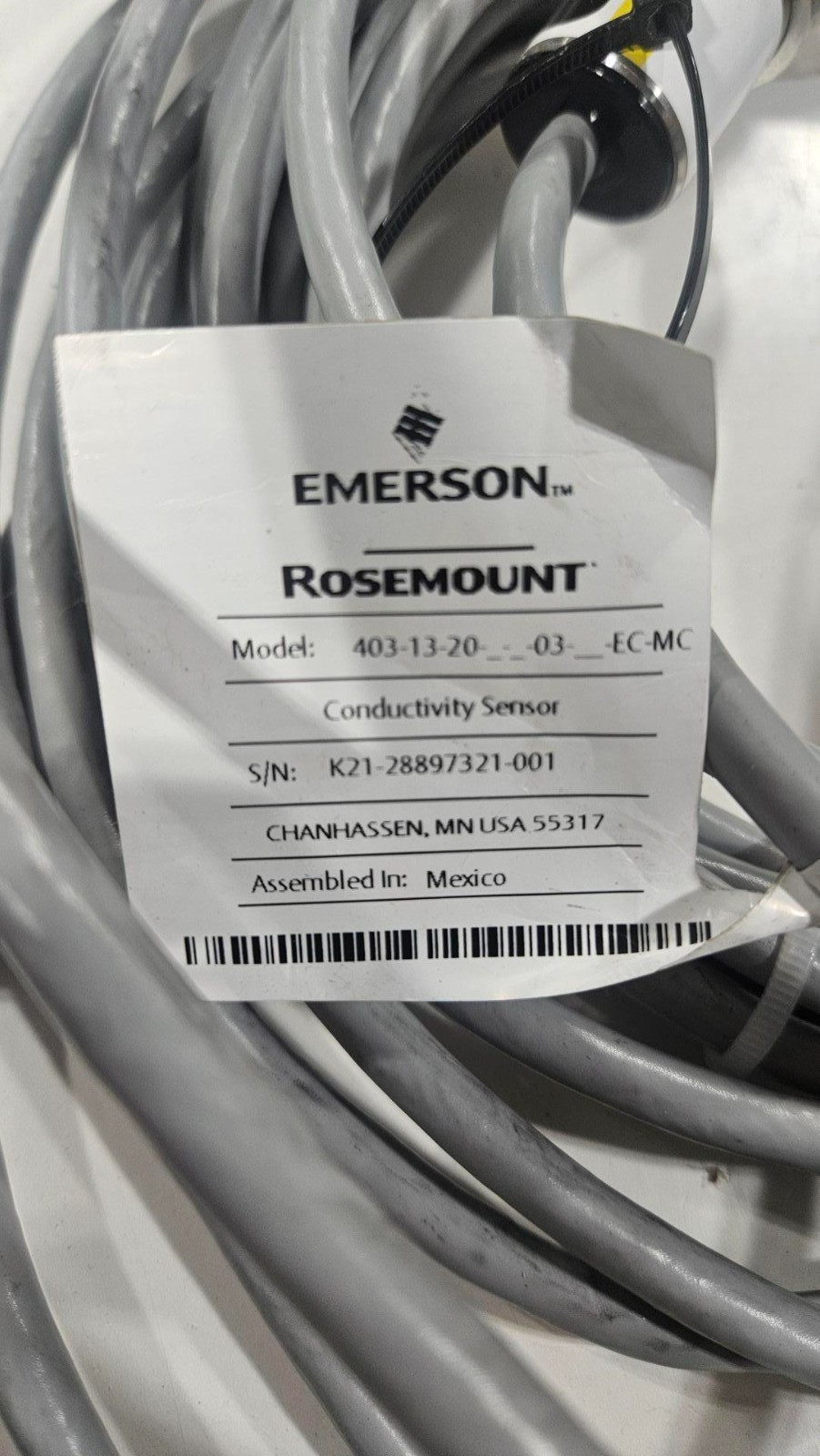 Emerson ROSEMOUNT 403-13-20-03 CONDUCTIVITY SENSOR