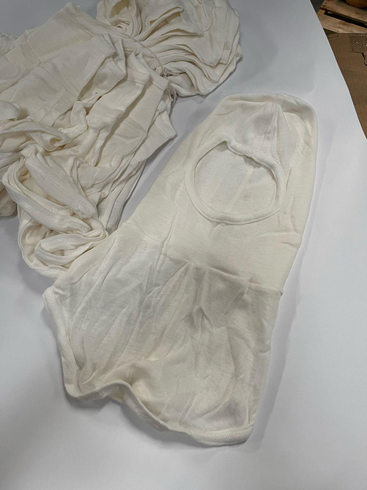 NSA USA Made FR Flame & Heat Resistant Hood Nomex Lenzing Balaclava H31LA White