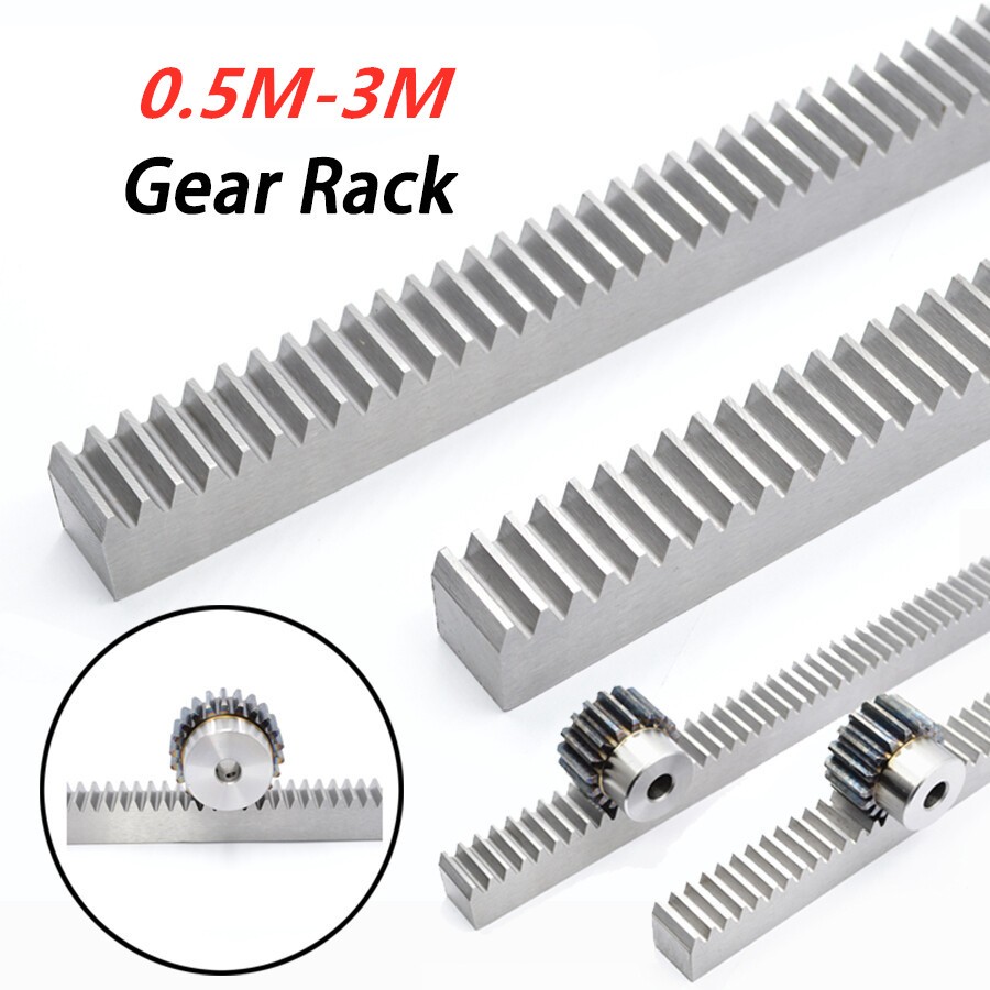 0.5/1/1.5/2/2.5/3M Spur Gear Racks For CNC Linear Motion Pitch 1.57mm to 9.42mm
