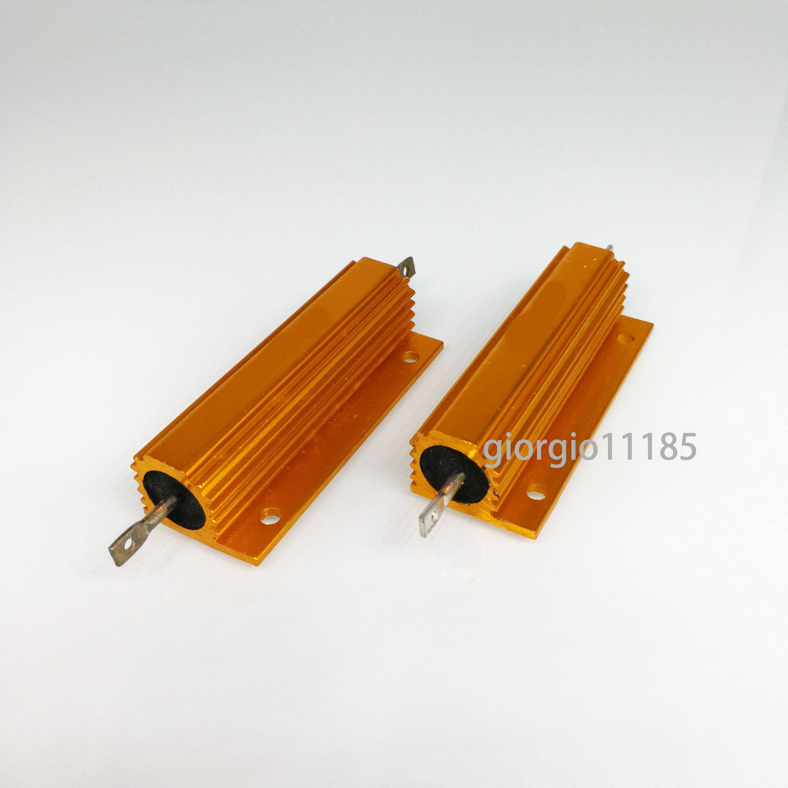 US Stock 2x 150 ohm 150 100W Watt Aluminum Housed Metal Case Wirewound Resistors