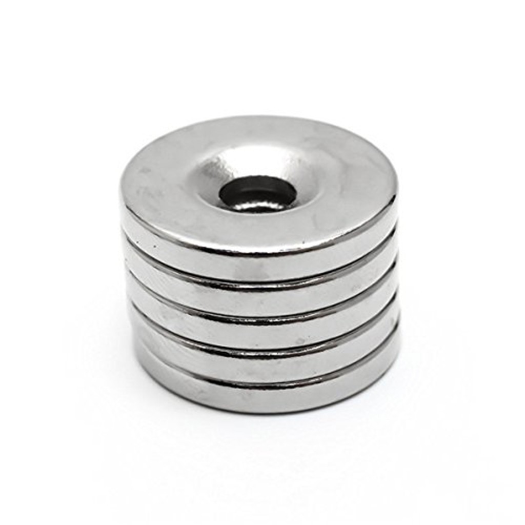 Countersunk Ring Round Disc Strong N35 Magnets Rare Earth Neodymium 25*3mm + 5mm