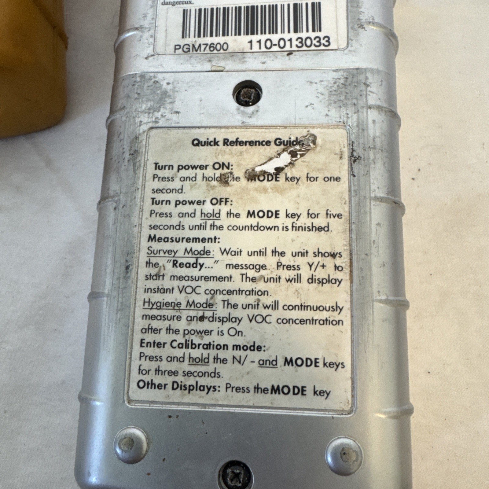 RAE Systems MiniRAE 2000 Portable GAS Detector Meter Parts /Repair Untested