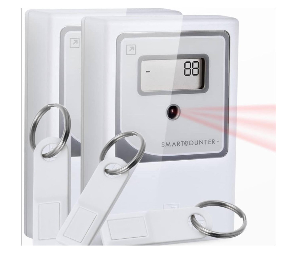 Smart Counter Retail People Counter – Infrared & Wireless, Battery Operated, wit