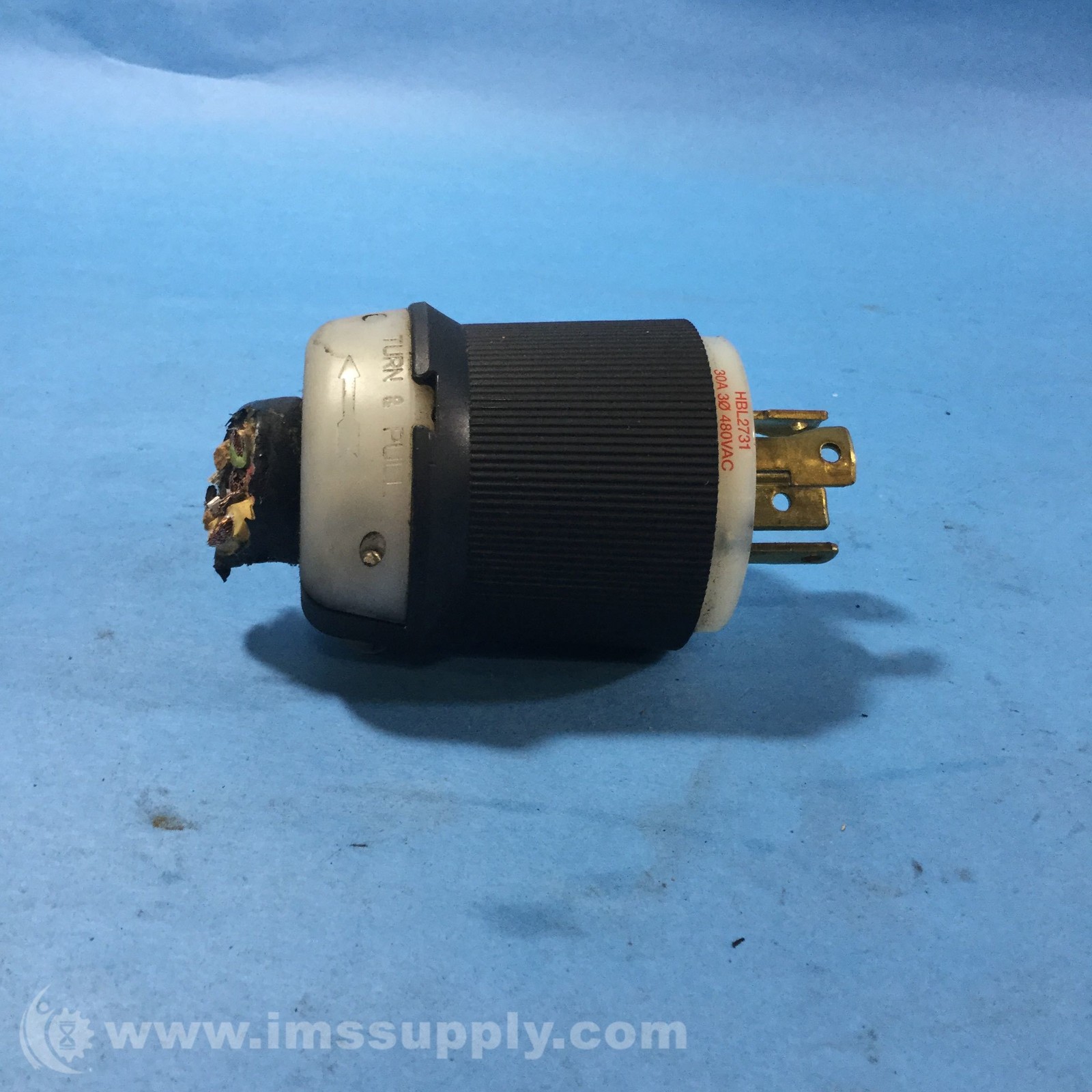 Hubbell HBL2731 30A 3-Phase Locking Plug USIP