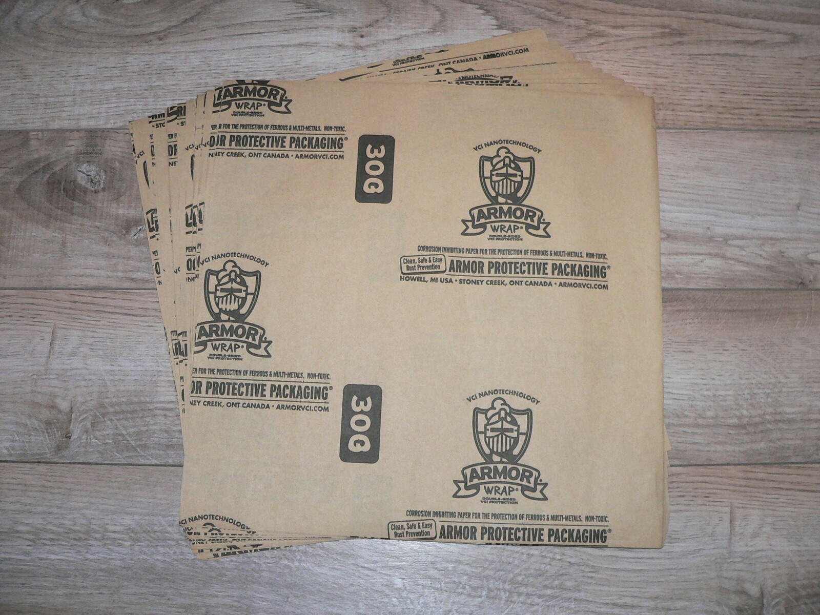 Armor Wrap VCI Corrosion Inhibitor Protective Packaging 12″ x 12″ Sheets 30 pcs.