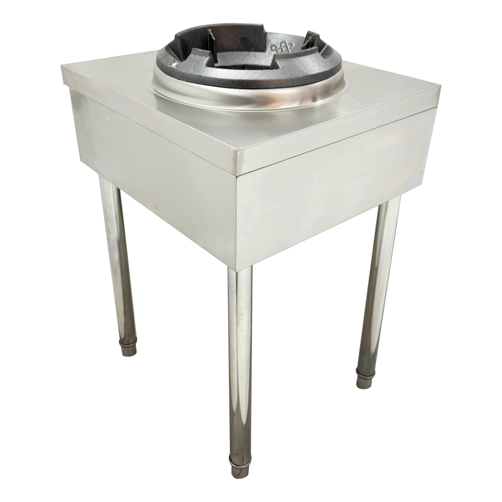 OPEN BOX 10″ LPG Commercial Wok Stove 45000BTU High Pressure Cast Iron Burner