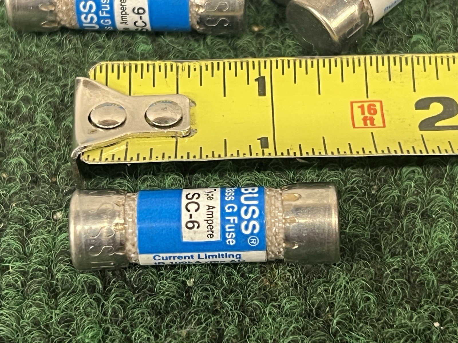 13 Pieces of Bussmann SC-6 General Purpose Buss Class G Fuses New and Tested