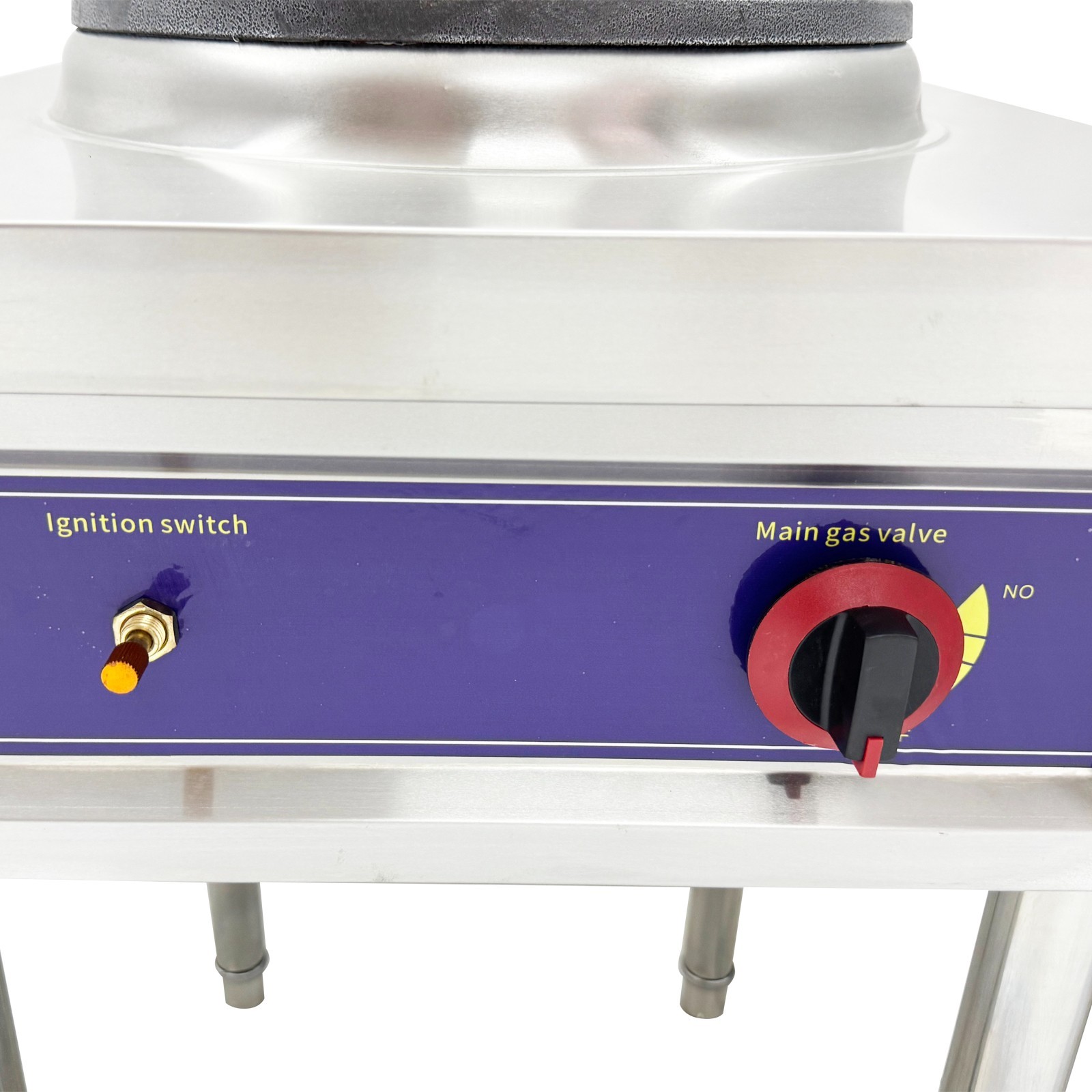 OPEN BOX 10″ LPG Commercial Wok Stove 45000BTU High Pressure Cast Iron Burner
